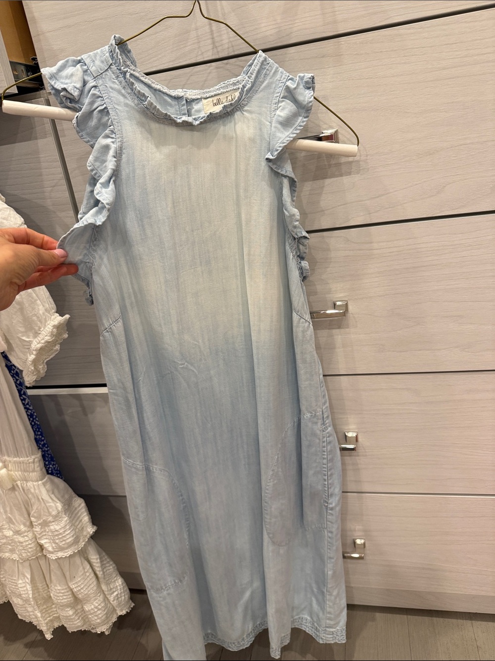 Bella Dahl denim chambray dress. Super soft and lightweight